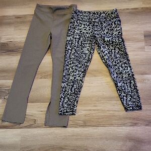 Under Armour Gray and Black Leggings for Active Wear